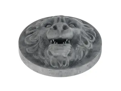 Lion Head 01 3D model