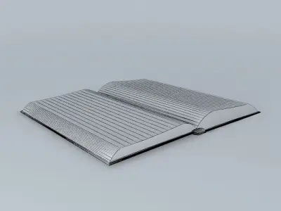 Open Book 3D model