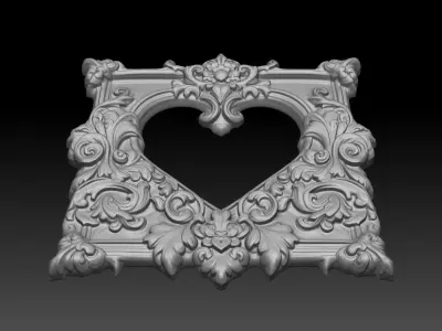 Bas relief Frame 240506 05 3D print model