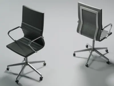 OFFICE FURNITURE  Low-poly 3D model buy