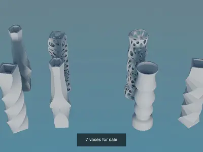 Vases 3D Model Collection