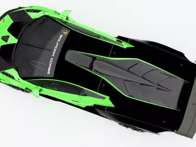 Lamborghini Essenza Low-poly 3D model