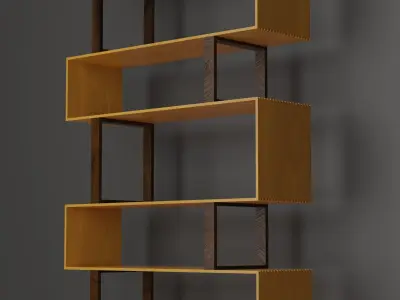 Bookshelf bookcase Free 3D model