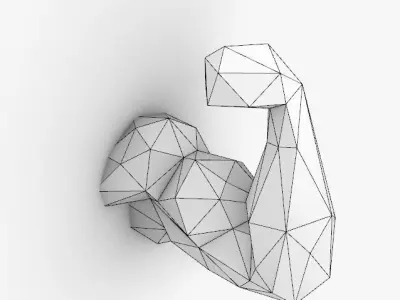 Low Poly Arm Free 3D print model