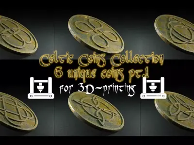 Celtic Coin Collection pt1 3D-printable 3D print model
