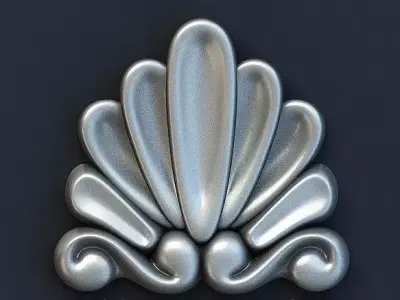 Decorative patterns for ceilings walls mirror frames  3D model