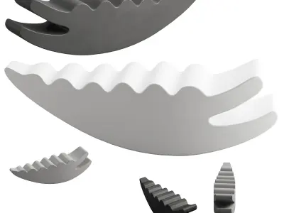 098 Plust COCCODRILLO Polyethylene rocking horse 3D model