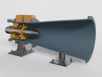 Hydro Power Plant 3D model