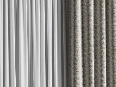 Curtain 3D model 3