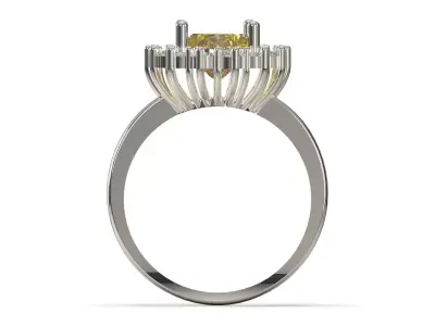 luxury jewelry woman CAD ring model jr00358 3D print model