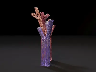 Vases in the form of coral for decoration 3D print model