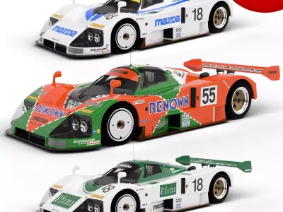 Pack Mazda 787B Racing 1991 HQ interior