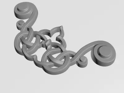 Matrix decorative corner-1 3D print model