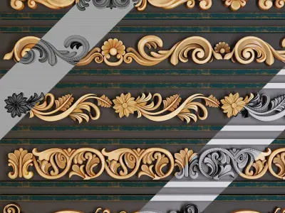 Ornament Trim Vol 01 3D model