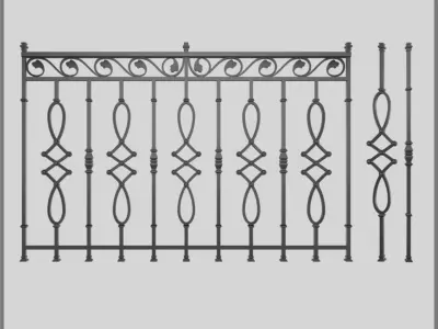 Railings Set 3D model