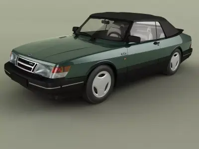 SAAB 900 Turbo Convertible 3D model