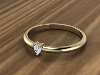 Diamond Jewelry Ring 3D print model