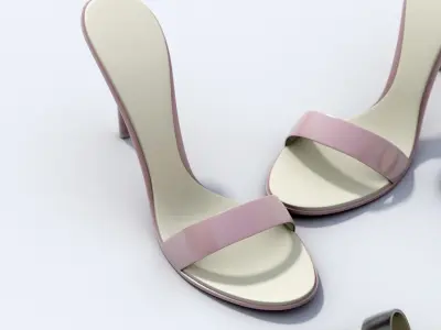 Female High Heel Sandals Free 3D model