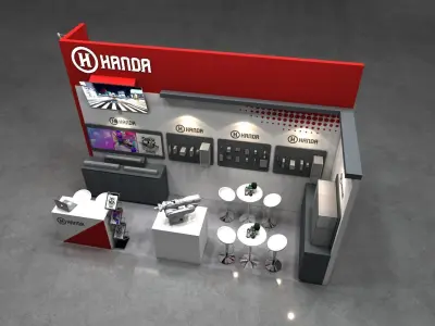 3X6 TECHNOLOGY BOOTH 3D model