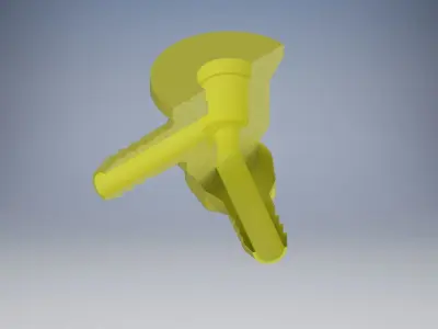 Housing for the idle valve horizontal 90 degree 3D print model