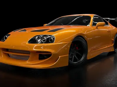 toyota supra mk4 tuning 3D model