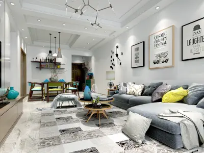 living room  Interior 3D model