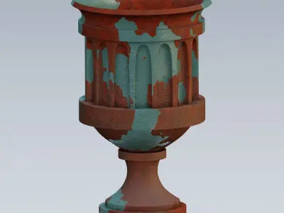 Garden urn planter26 3D model