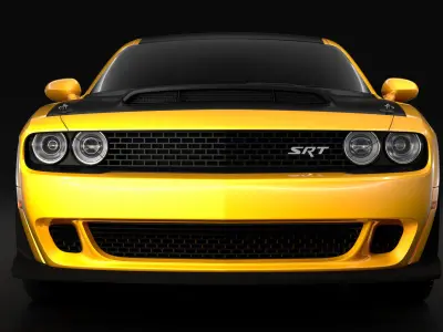 Dodge Challenger SRT Demon Prototype 2018 3D model