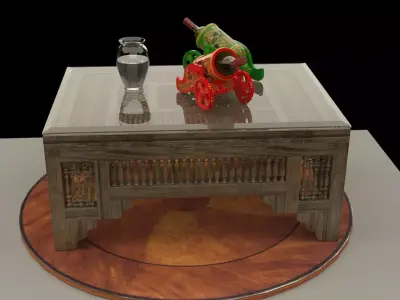 Chinese coffee table  3D model