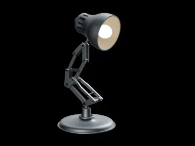 Luxo Pixar Character with Rig and Animation  3D model