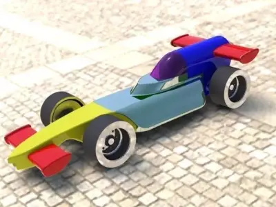 F1 Car Free 3D model