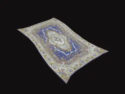 Medieval Carpet V7 Low-poly 3D model