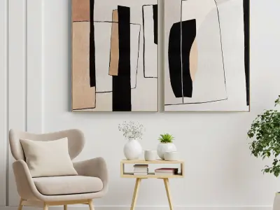 Photo Frame 147 Low-poly 3D model