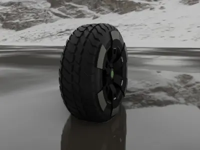 Wheel Z model tire 3D model