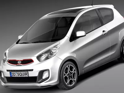 Kia Picanto 2013 3-door 3D model