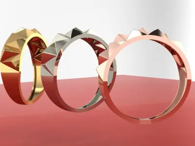 ring triangular 3D print model