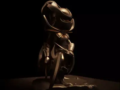 Phantom Assassin Chibi - DOTA 2 - 3D Print Collection 3D print model