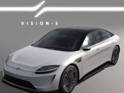 Sony Vision S concept car Low-poly 3D model