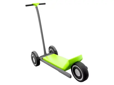 3d Kickboard mini economy 3-wheeled icon 3D model