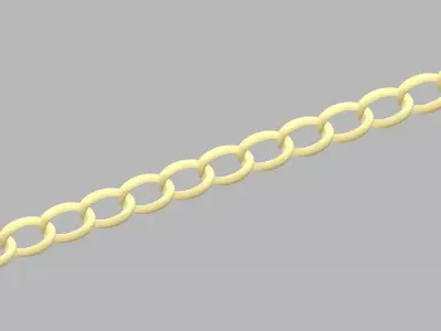 Bracelet - 5 gold chain 3D print model