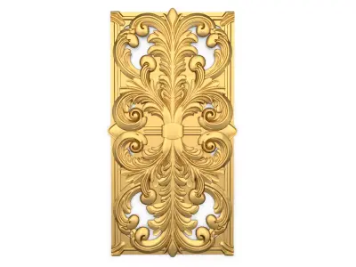 carved classic decorative ornament cnc 3d printing stl 44 3D model