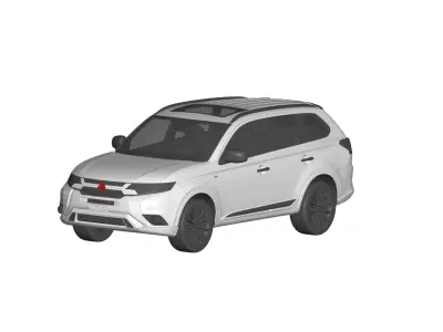 mitsubishi outlander  3D model