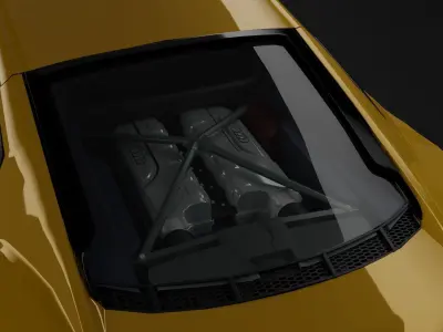 Audi R8 V10 plus  Low-poly 3D model