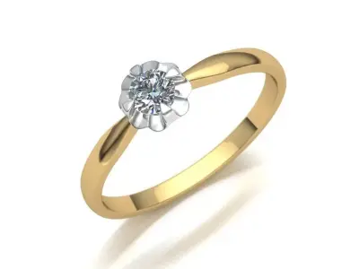 Diamond ring 3D print model