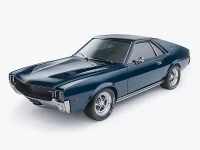 1968 AMC AMX 3D model