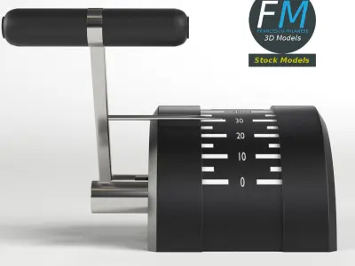 Engine control lever 3D model
