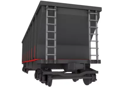 Railroad Box Car 3D model