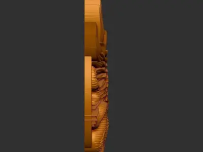 eagle fighting snake 3D print model