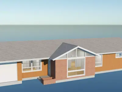 Ranch Style House 6 3D model