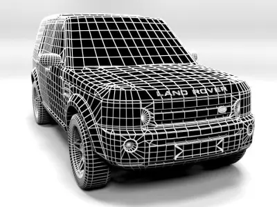 LAND ROVER DISCOVERY 2 Low-poly 3D model